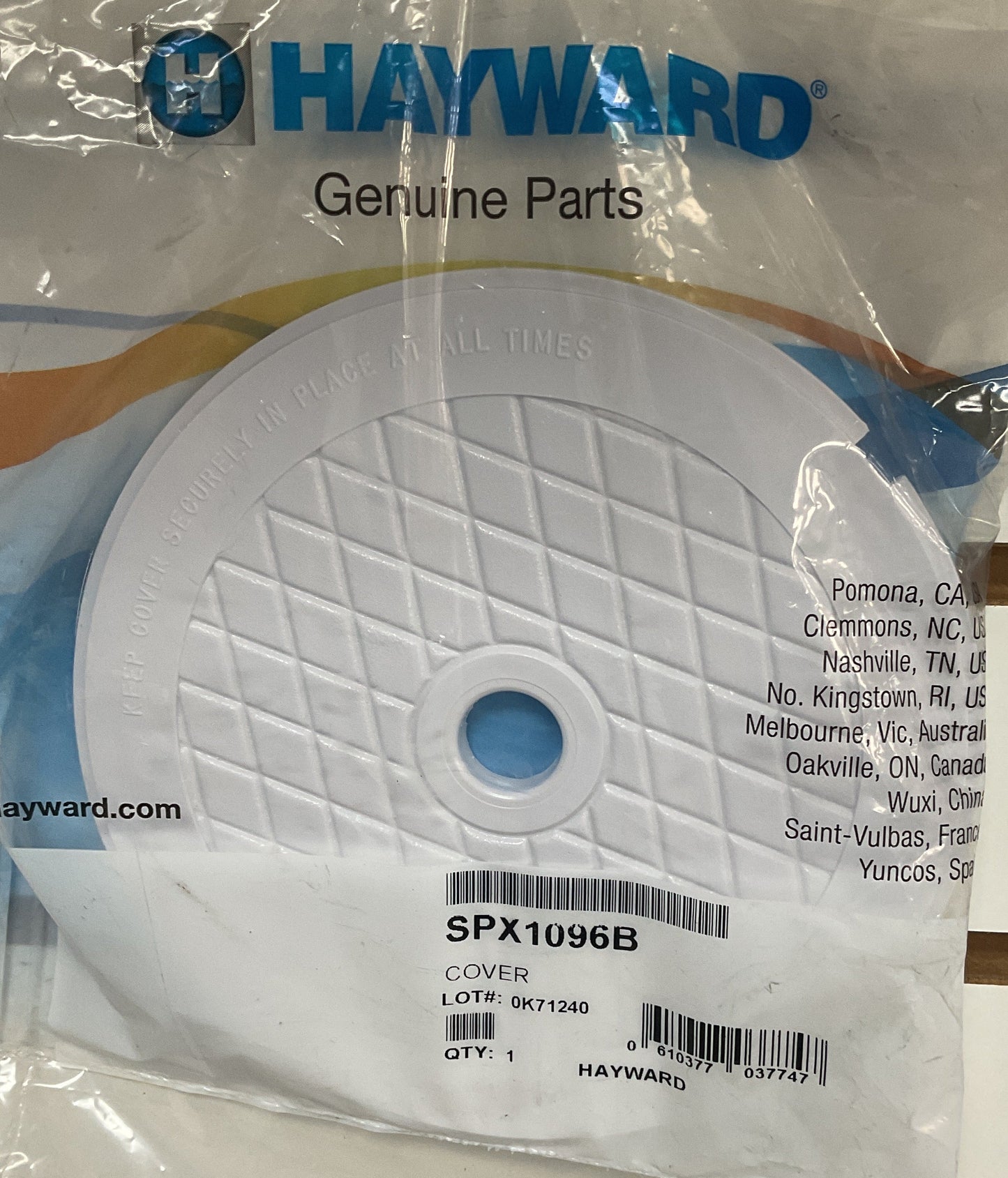 Hayward Skimmer Lid (Round)*-White