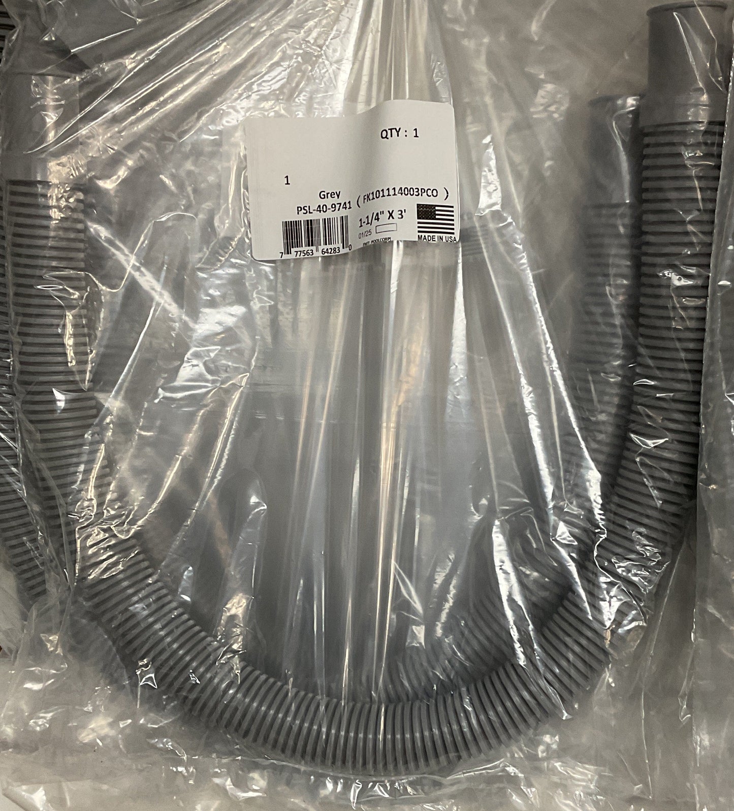Molded Cuff Hose 1.25"-Cuffed : 1.25"x3'
