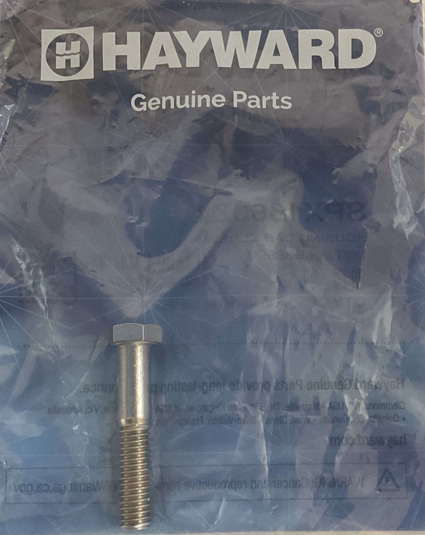 Hayward Pump Housing Cap Screw