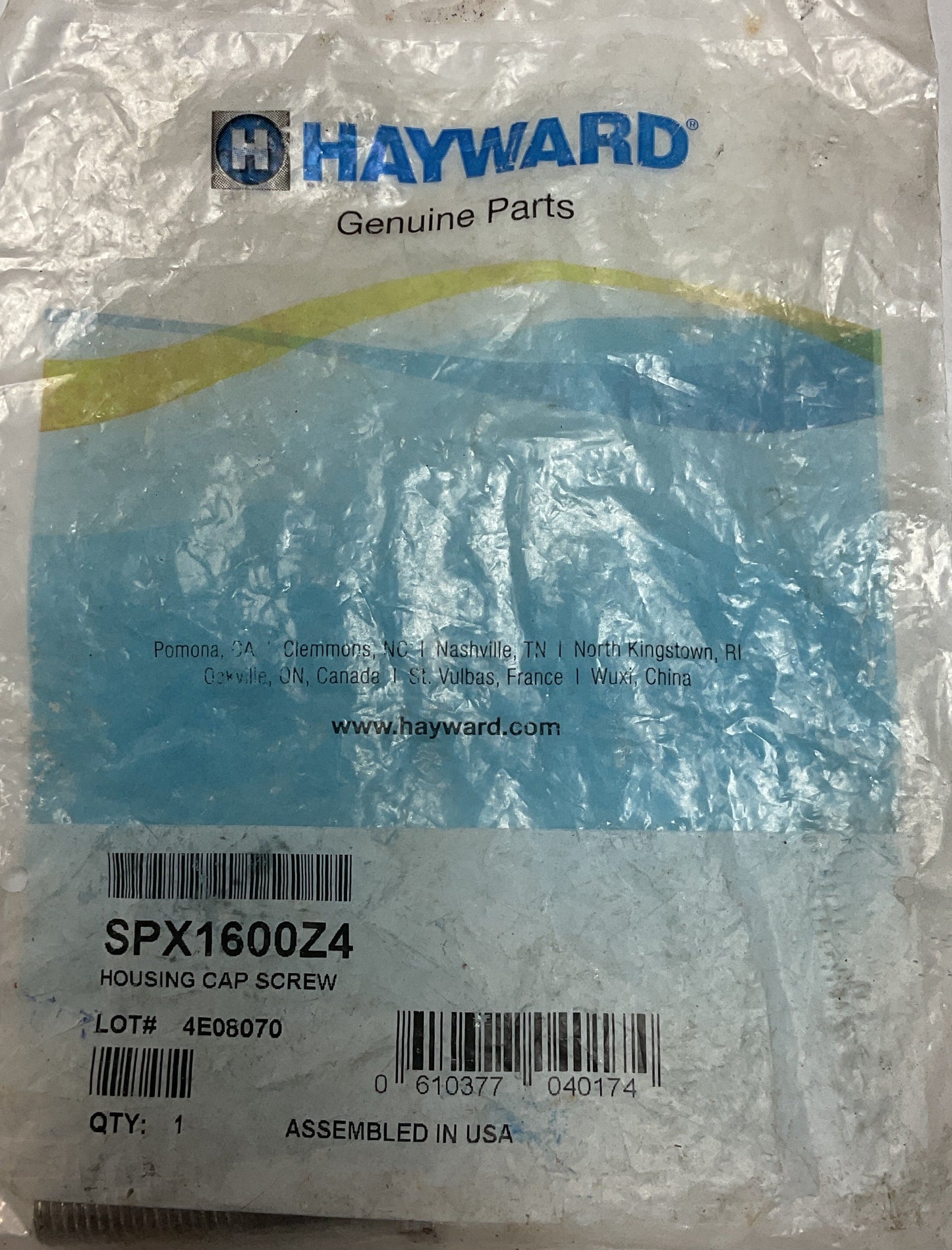 Hayward Housing Cap Screw