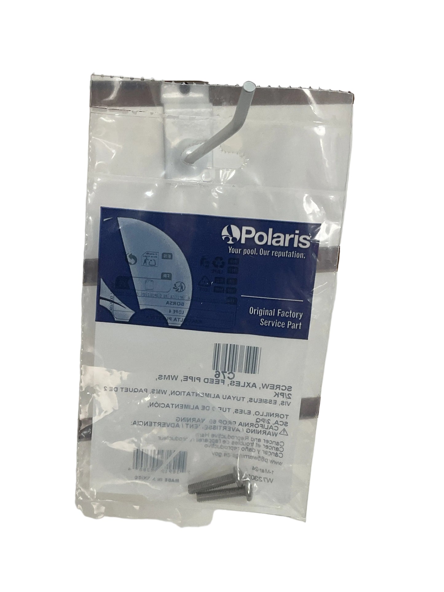 Polaris SS Pan Head Screw-10-32X7/8" : Pack of 2