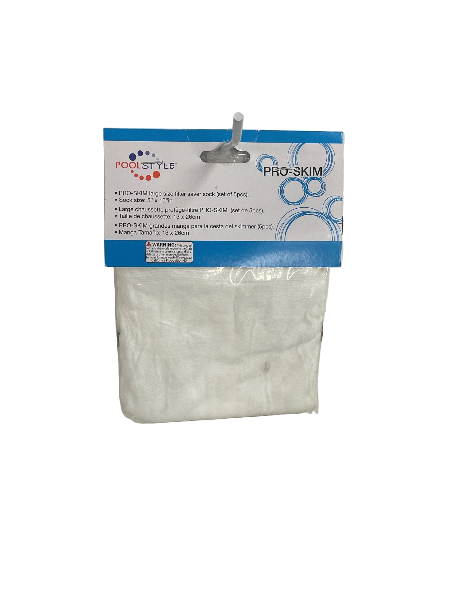 Pool Style Filter Saver Sock-Large : 5-Pack