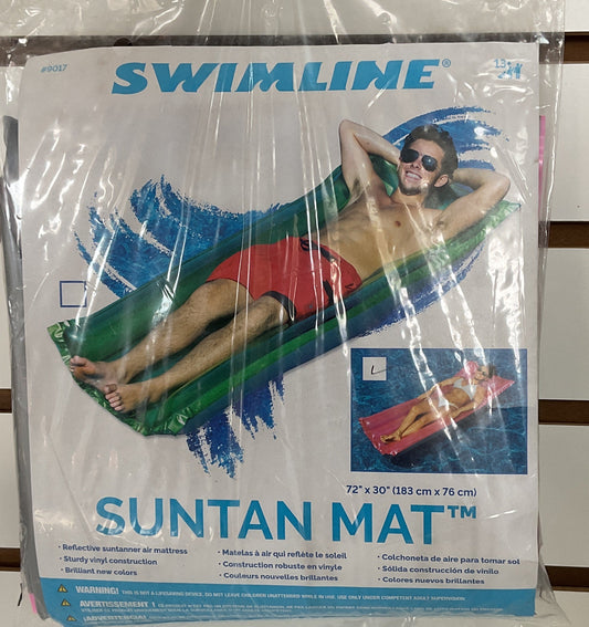 Suntanner Mattress Float-Pink/Green : 72"x30"