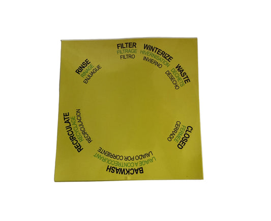 Pentair/Sta-Rite Filter Label