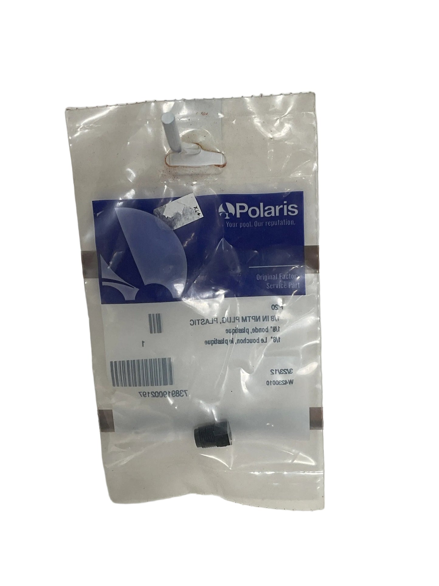 Polaris Booster Pump Drain Plug-Plastic : 1/8"