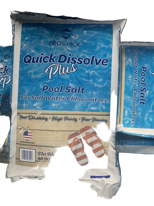 Quick Dissolve Pool Salt-Bag : 40lb